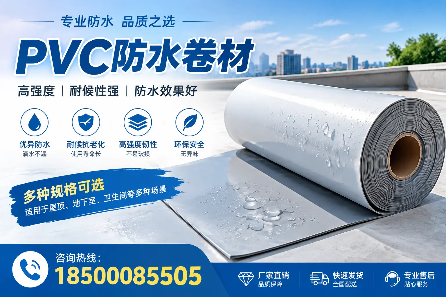 选用PVC防水卷材时需要避开的常见误区,特别是在西双版纳